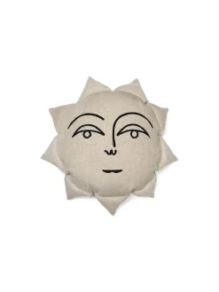 Ferm Living Sun Cushion, natural fra>Børn Gaver|Gaver Til Børn